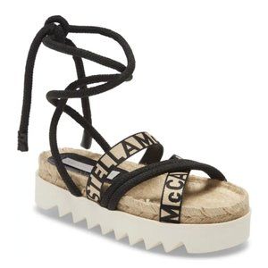 Gaia Logo Strap Espadrille Platform Sandal